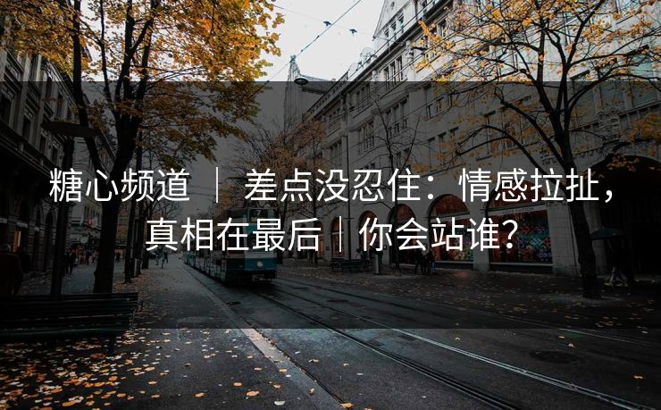 糖心频道 ｜ 差点没忍住：情感拉扯，真相在最后｜你会站谁？